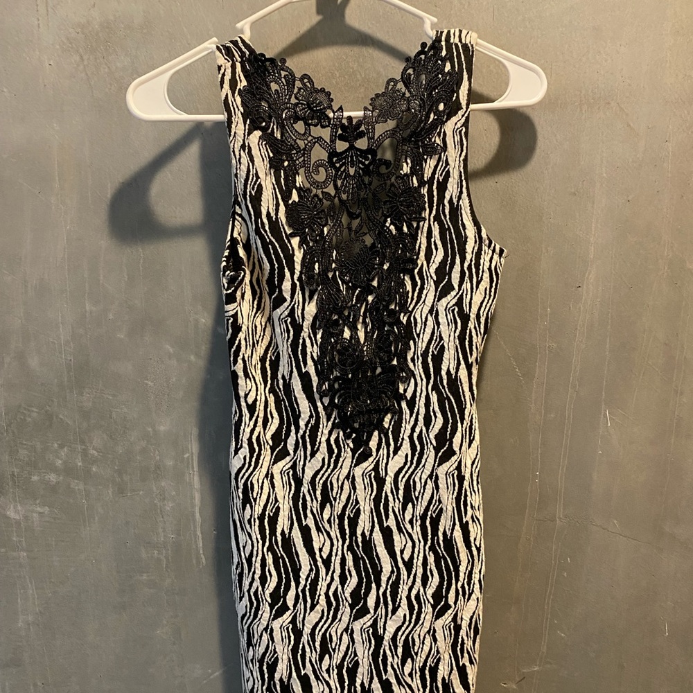 SEXY LACE UP DRESS animal style NEW